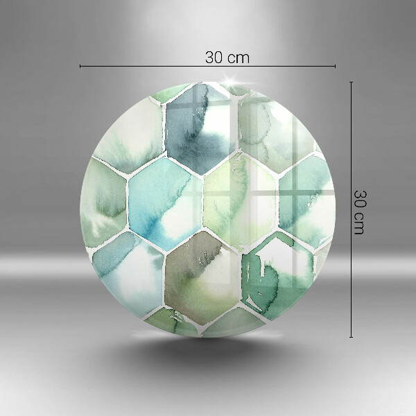 Deska kuchenna szklana Akwarelowe heksagony