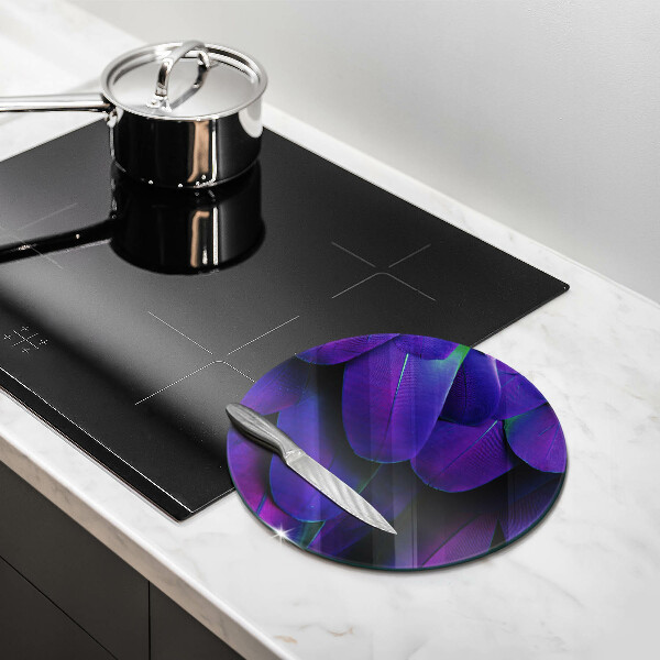 Deska kuchenna szklana Neonowe pióra