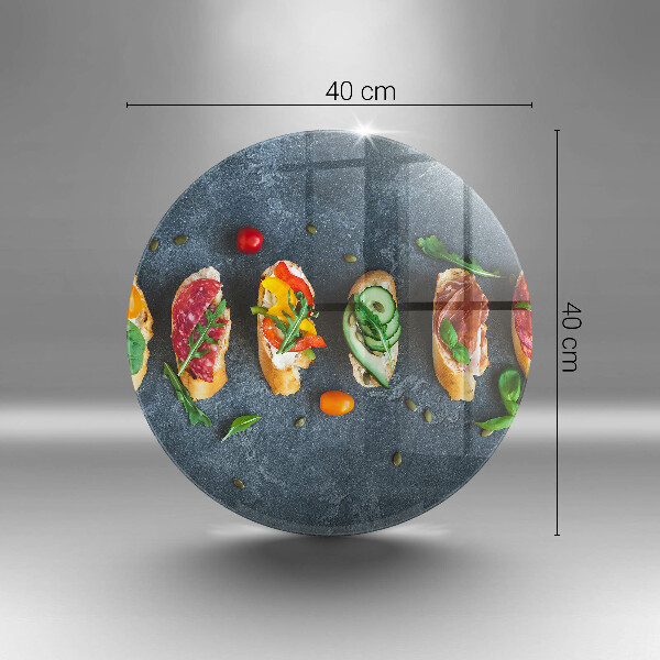 Deska kuchenna szklana Kolorowe kanapki
