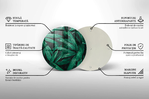 Szklana deska kuchenna Rośliny liście