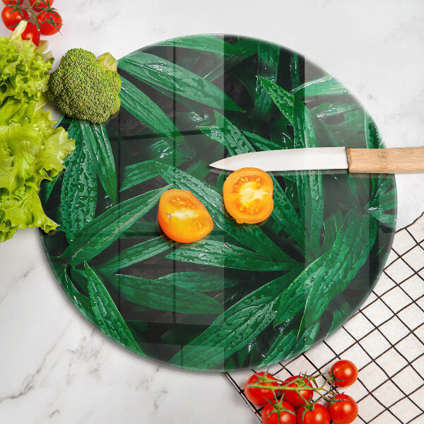 Szklana deska kuchenna Rośliny liście