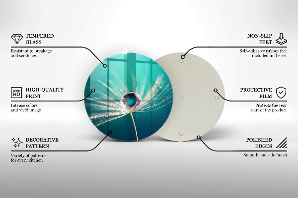 Szklana deska kuchenna Rosa na dmuchawcu