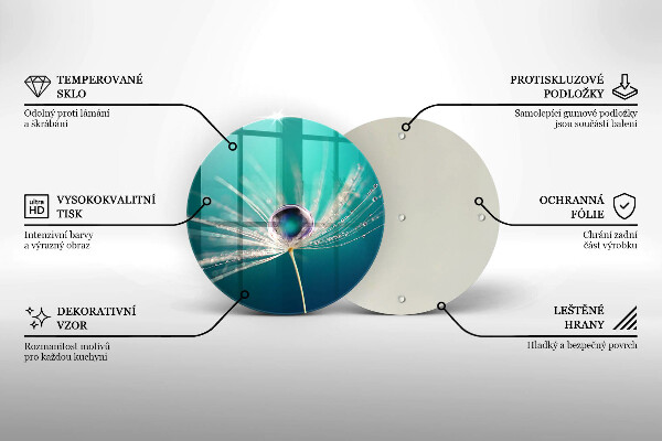 Szklana deska kuchenna Rosa na dmuchawcu