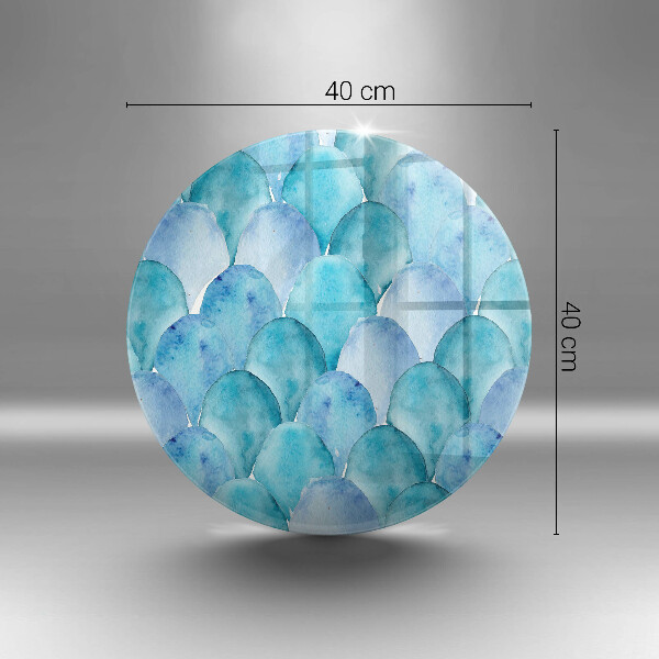 Szklana deska kuchenna Akwarelowe łuski