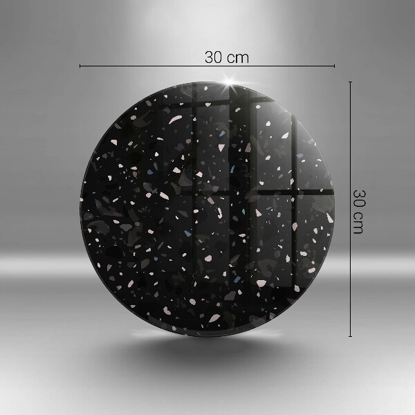 Szklana deska kuchenna Ciemny kamień gres