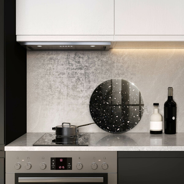 Szklana deska kuchenna Ciemny kamień gres