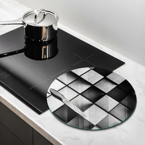 Szklana deska kuchenna Tło geometria 3D