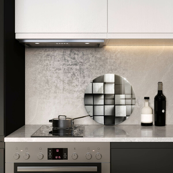 Szklana deska kuchenna Tło geometria 3D