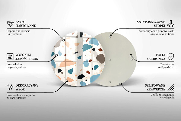Szklana deska kuchenna Kamień ozdobny gres