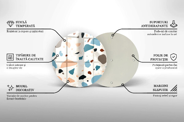 Szklana deska kuchenna Kamień ozdobny gres