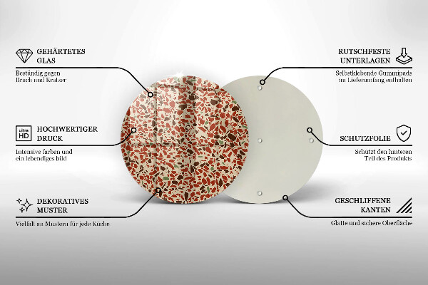 Szklana deska kuchenna Kamień drobny gres