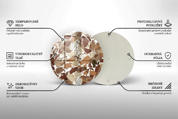 Szklana deska kuchenna Kamień ozdobne plamy