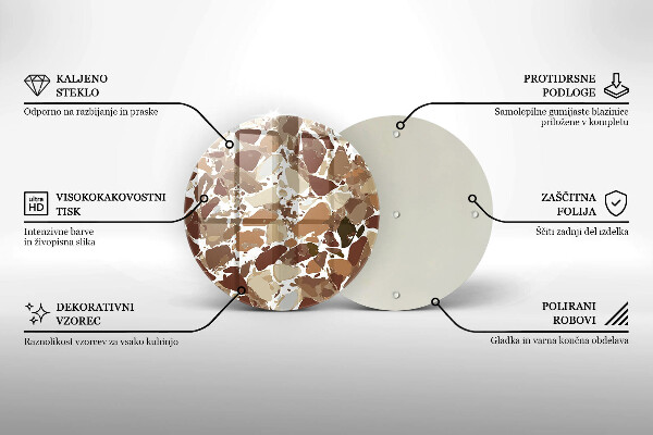 Szklana deska kuchenna Kamień ozdobne plamy