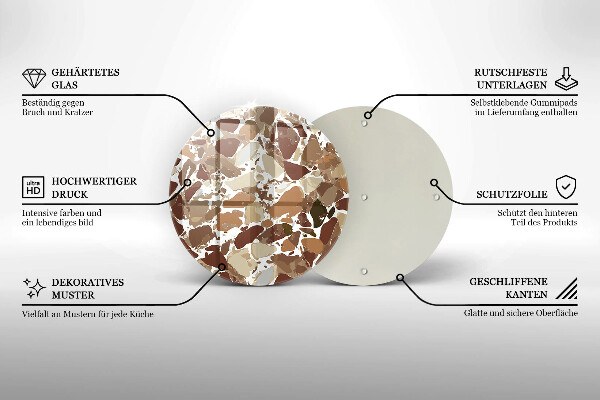 Szklana deska kuchenna Kamień ozdobne plamy