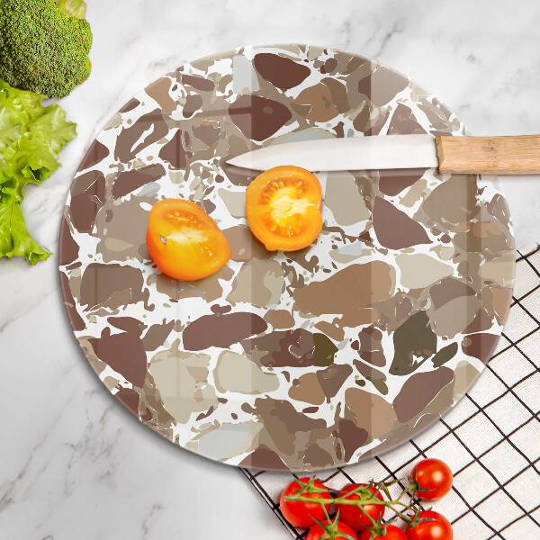 Szklana deska kuchenna Kamień ozdobne plamy