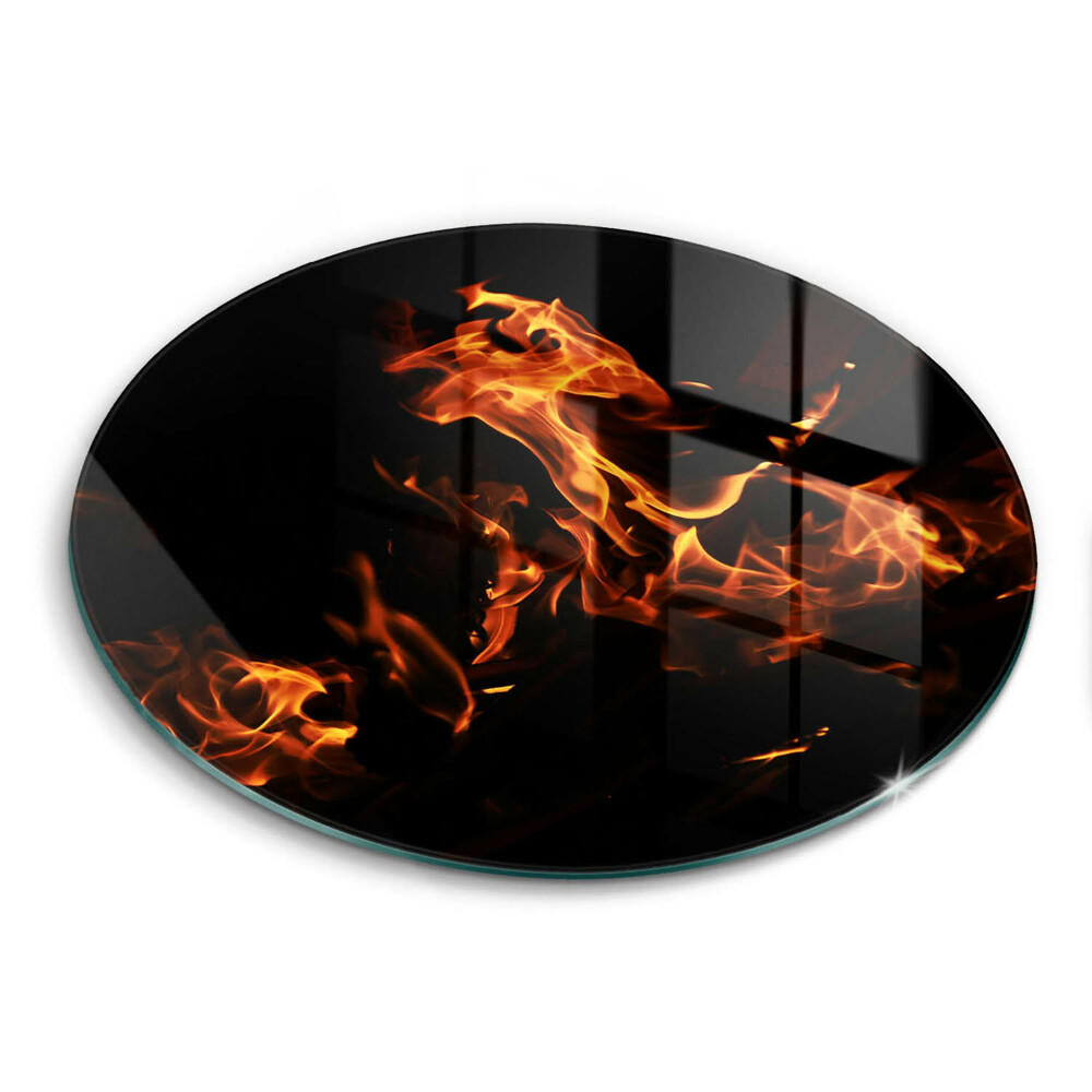 Szklana deska kuchenna Ogień żywy płomień