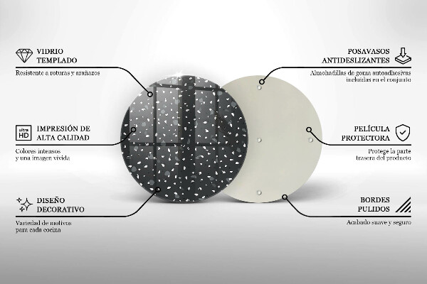 Szklana deska kuchenna Ozdobny kamień