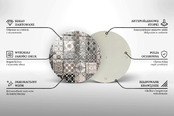 Deska kuchenna szklana Płytki ozdobne kafelki