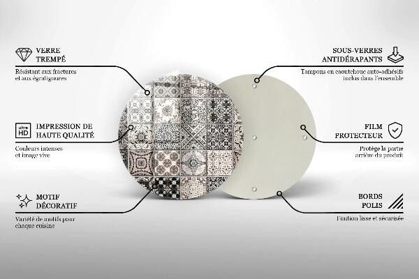 Deska kuchenna szklana Płytki ozdobne kafelki