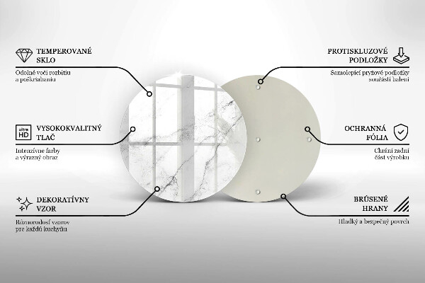 Deska kuchenna szklana Elegancki marmur tekstura
