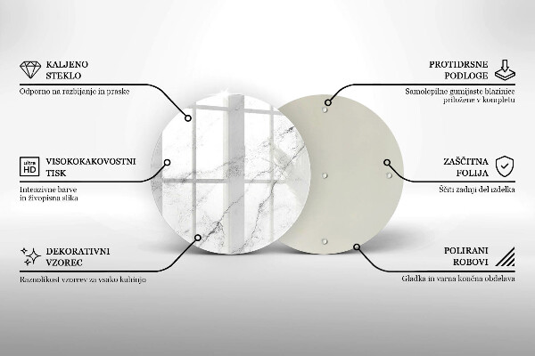 Deska kuchenna szklana Elegancki marmur tekstura