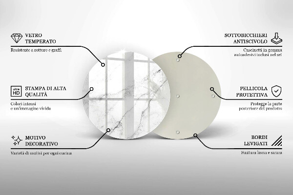 Deska kuchenna szklana Elegancki marmur tekstura