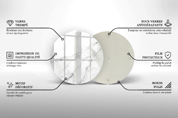 Deska kuchenna szklana Elegancki marmur tekstura
