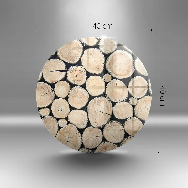 Deska kuchenna szklana Drewno pnie drzew