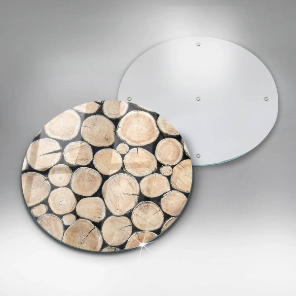 Deska kuchenna szklana Drewno pnie drzew