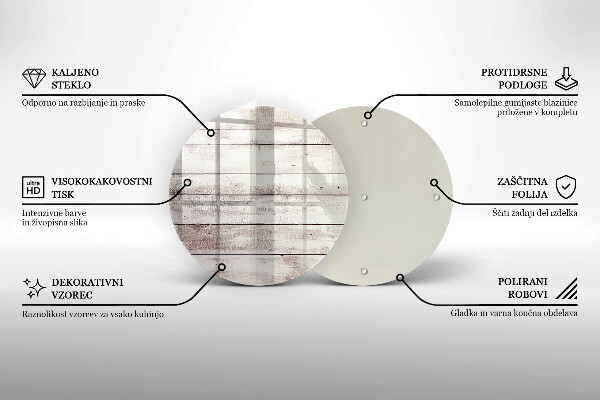 Deska kuchenna szklana Stare deski drewno