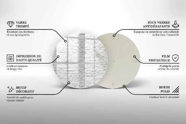 Deska kuchenna szklana Ściana mur cegły