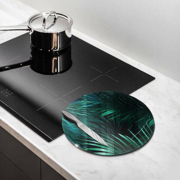 Deska kuchenna szklana Liście dzika dżungla