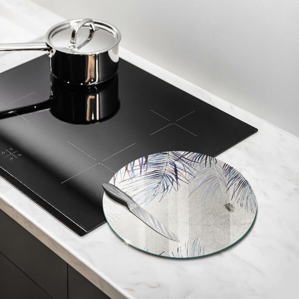 Deska kuchenna szklana Subtelne liście