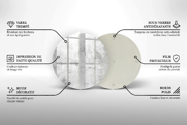 Deska kuchenna szklana Beton tekstura
