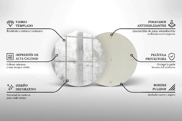Deska kuchenna szklana Beton tekstura