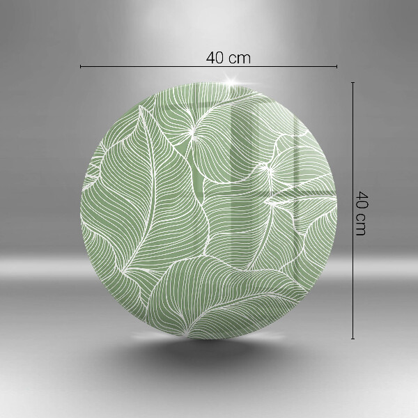 Deska kuchenna szklana Linearne liście