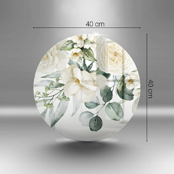 Deska kuchenna szklana Akwarelowe kwiaty