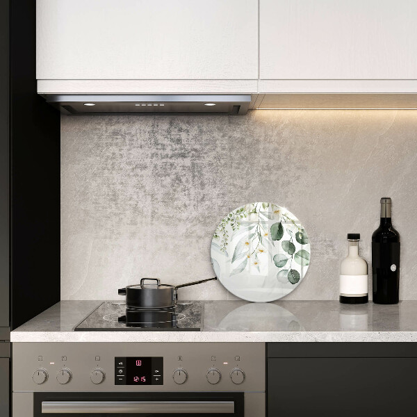 Deska kuchenna szklana Akwarelowe rośliny