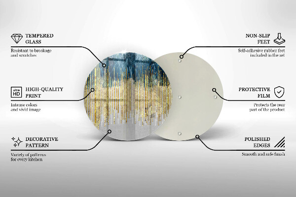 Deska kuchenna szklana Designerska abstrakcja
