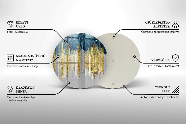 Deska kuchenna szklana Designerska abstrakcja
