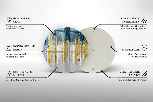 Deska kuchenna szklana Designerska abstrakcja