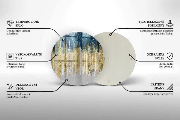 Deska kuchenna szklana Designerska abstrakcja