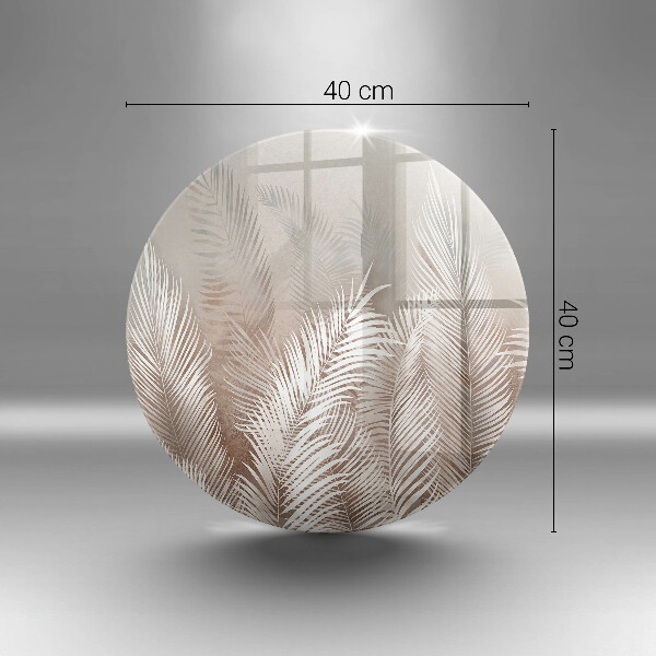 Deska kuchenna szklana Roślinność boho liście