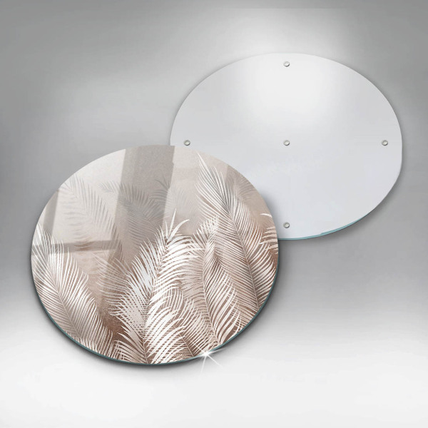 Deska kuchenna szklana Roślinność boho liście