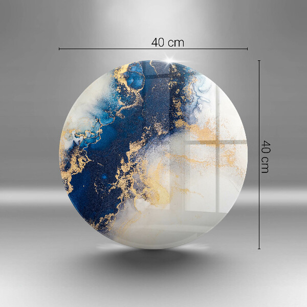Deska kuchenna szklana Abstrakcja z błękitem