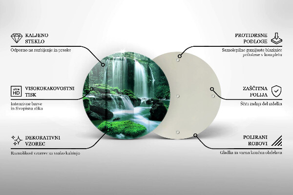 Deska kuchenna szklana Dziki wodospad w dżungli