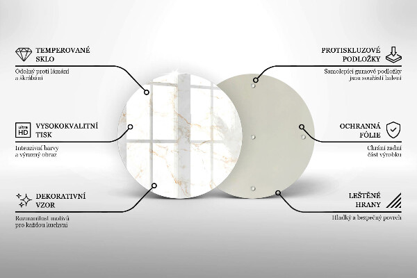 Deska kuchenna szklana Elegancki kamień marmur