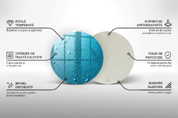 Deska kuchenna szklana Krople wody