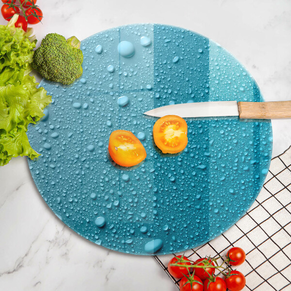 Deska kuchenna szklana Krople wody