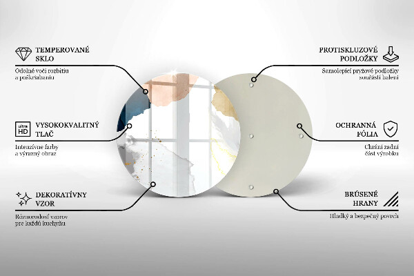Deska kuchenna szklana Abstrakcyjne plamy
